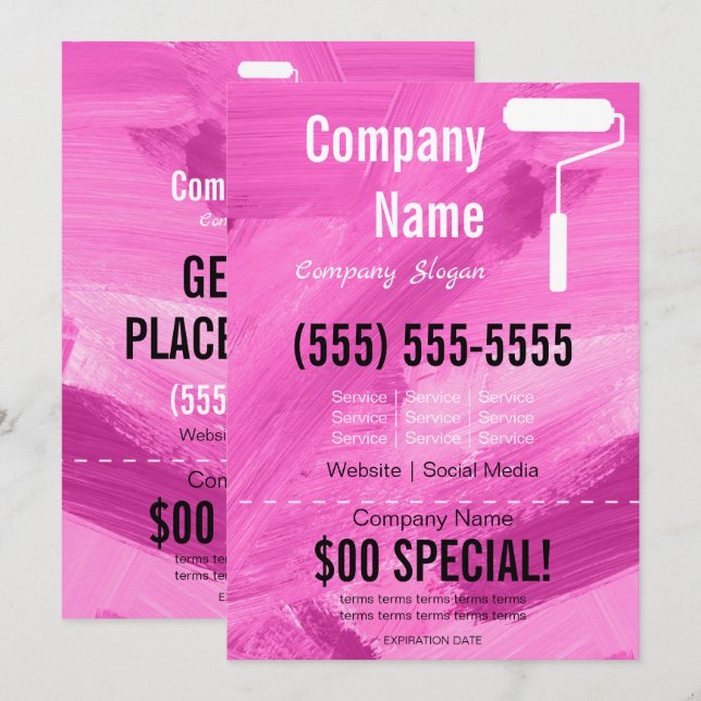 Painter 5x7 Flyer Invitation (Front/Back)