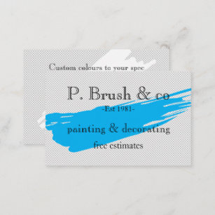 Painter and decorator Business Card