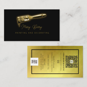 Painter and decorator interior design small business card