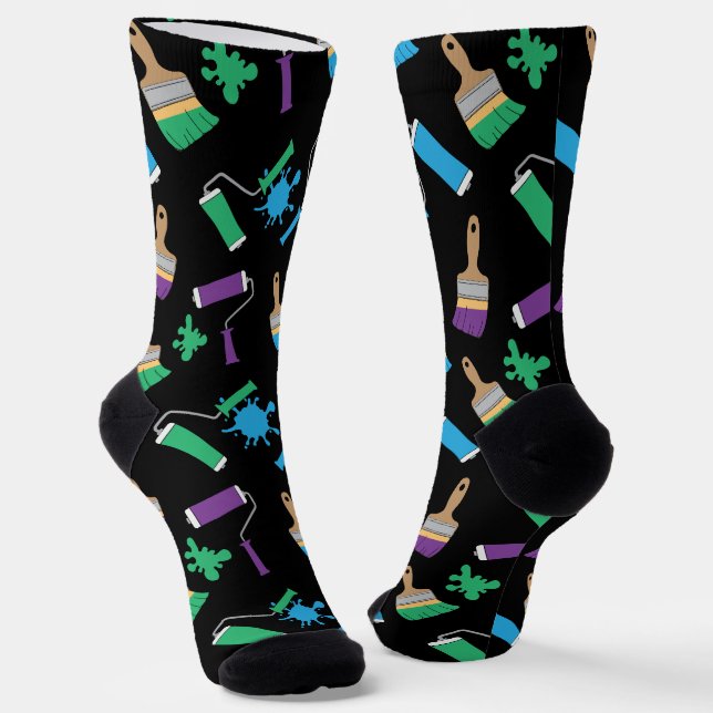 Painter and Decorator Novelty Patterned Socks (Angled)