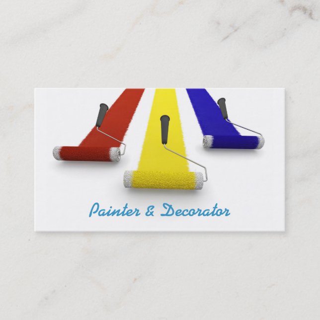Painter and Decorators Business Card (Front)