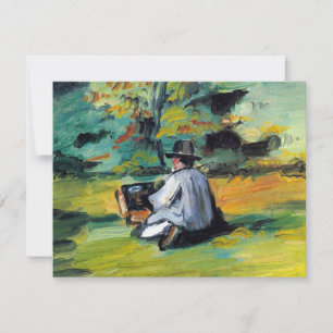 Painter at Work by Paul Cezanne, Vintage Fine Art
