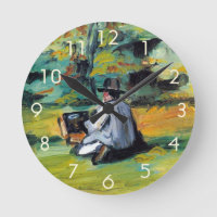 Painter at Work by Paul Cezanne, Vintage Fine Art