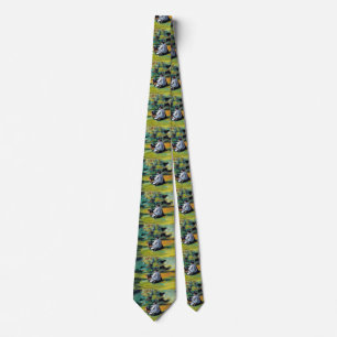 Painter at Work by Paul Cezanne, Vintage Fine Art Tie