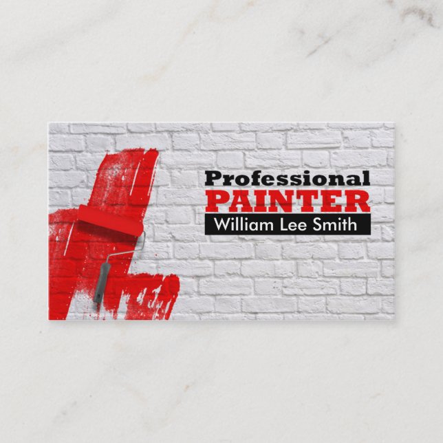 Painter Business card (Front)