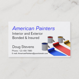 Painter And Decorator Business Cards | Zazzle AU