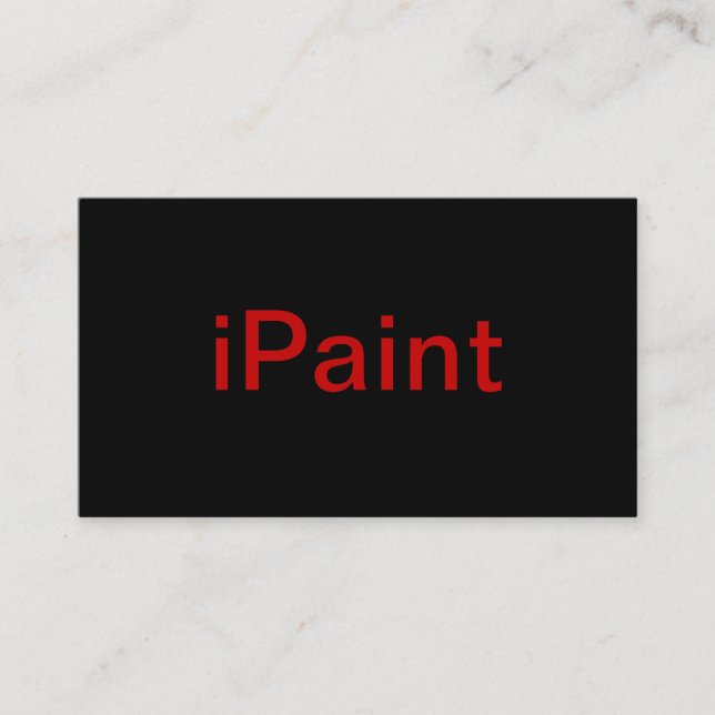 Painter Business Card (Front)