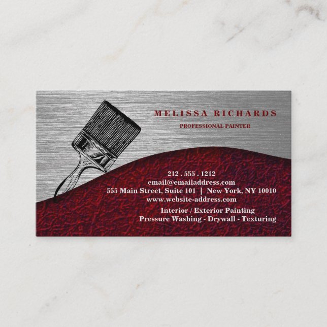 Painter Business Card (Front)
