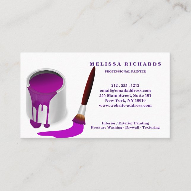 Painter Business Card (Front)