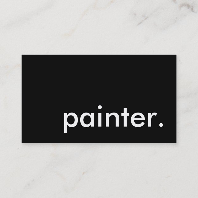 painter. business card (Front)