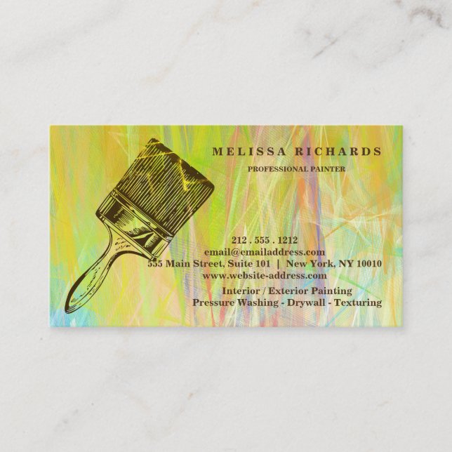 Painter Business Card (Front)