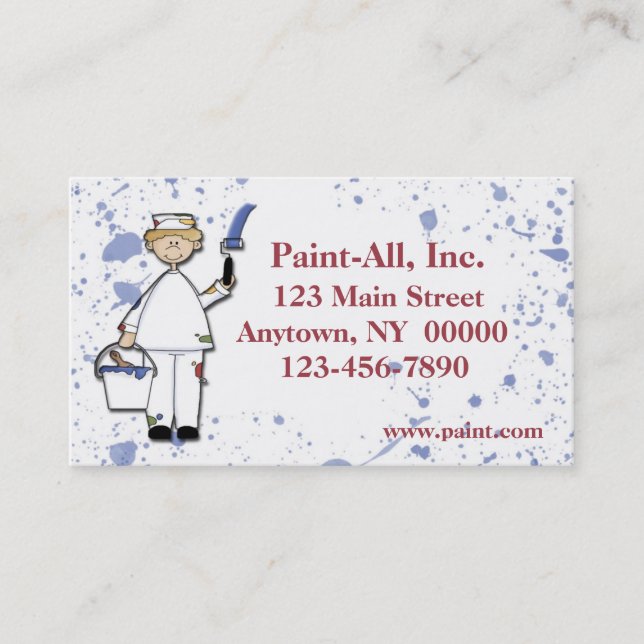 Painter Business Card (Front)