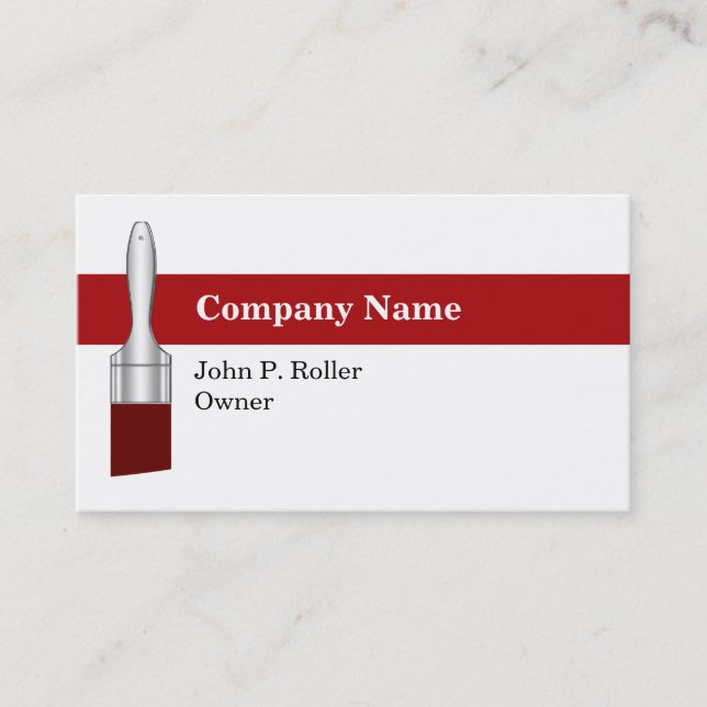 Painter Business Cards (Front)
