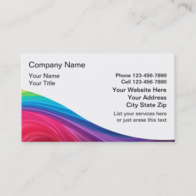 Painter Business Cards (Front)