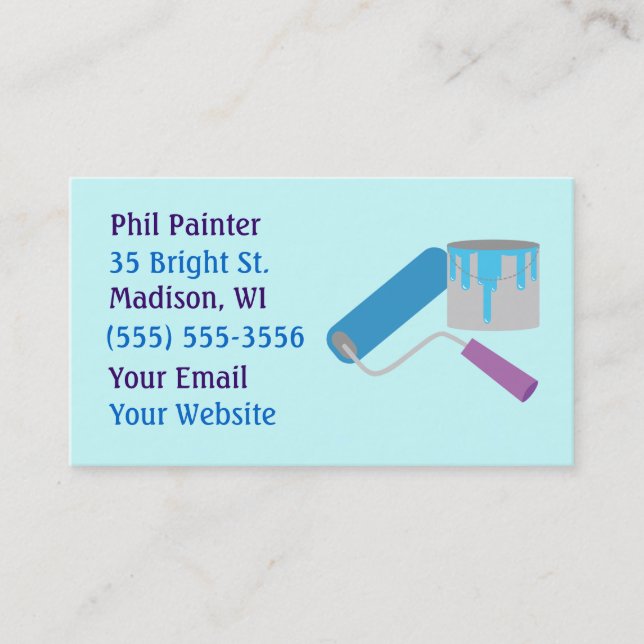 Painter Business Cards (Front)