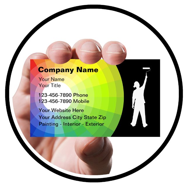 Painter Business Cards (Painter business cards by Custom Business Cards)