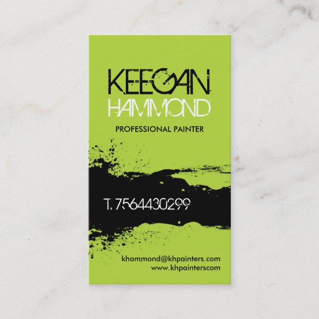 Painter Business Cards (Front)