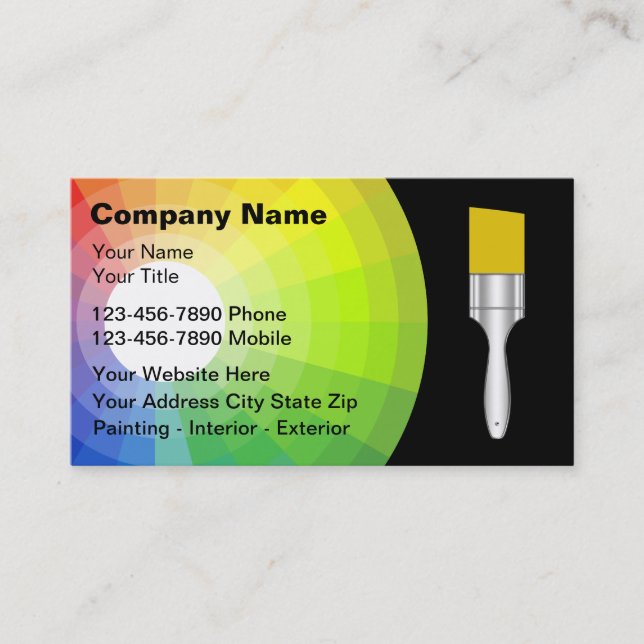 Painter Business Cards (Front)