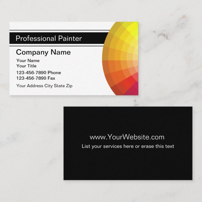 Painter Business Cards (Front/Back)
