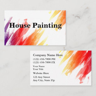 Painter Business Cards Design Template