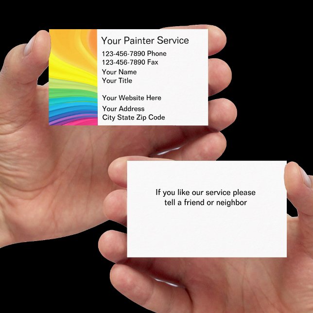 Painter Business Cards Modern Design (Creator Uploaded)