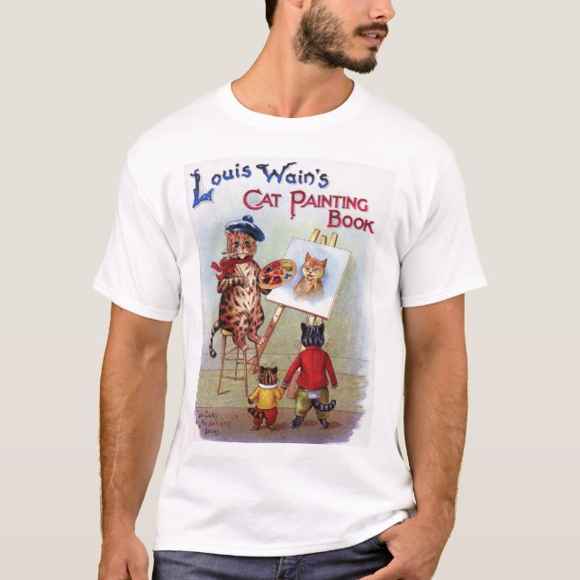 Painter Cat, Louis Wain T-Shirt (Front)