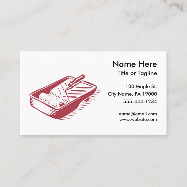 Painter Handyman Business Card (Front)