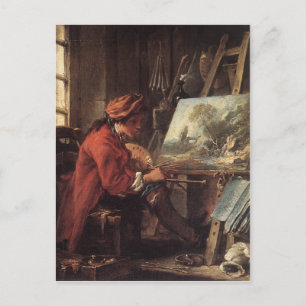 Painter in his Studio - François Boucher Postcard