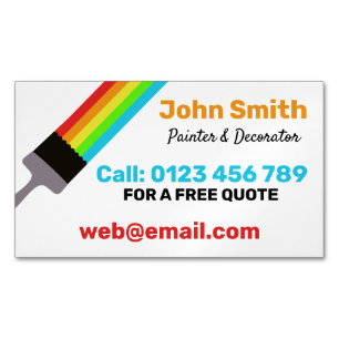 Painter Magnetic Business Card