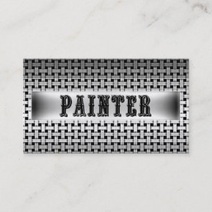 Painter Metal Look Business Card