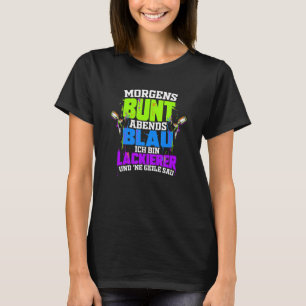 Painter Morning Colourful Evening Blue Car Paint T-Shirt