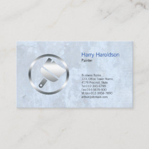 Painter Paint Brush Bold Icon Business Card