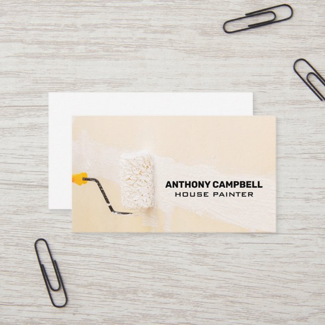 Painter | Paint Roller Business Card (Front/Back In Situ)