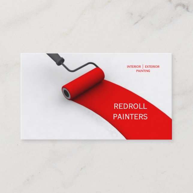 Painter, Painting, Art, Construction, Colours Business Card (Front)
