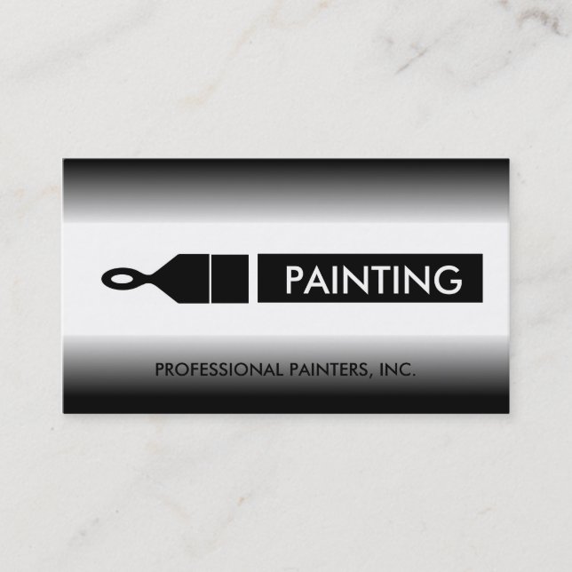 Painter Painting Contractor Paint Brush Business Card (Front)
