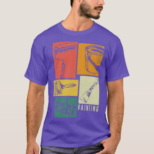 Painter Painting Equipment Silhouettes T-Shirt
