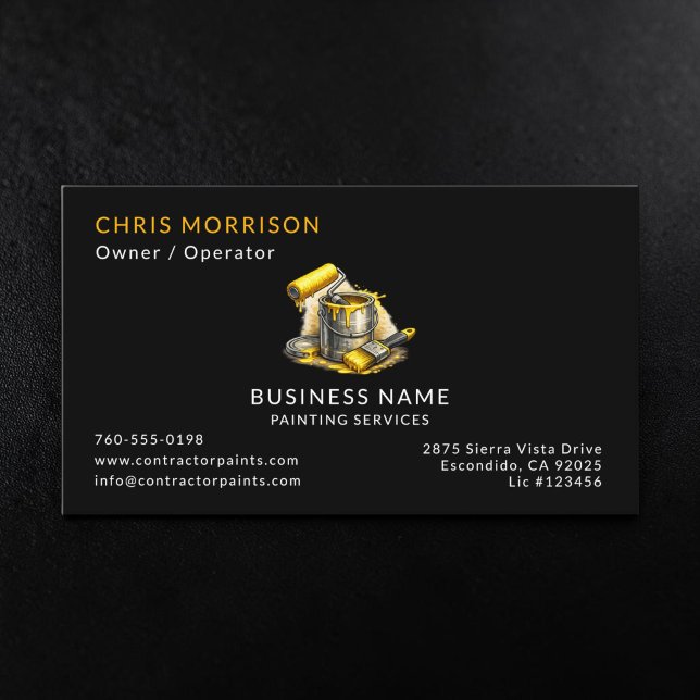 Painter Painting Services  Business Card (Creator Uploaded)