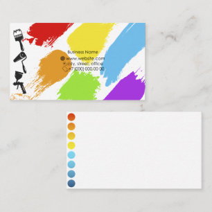 Painter painting work business card