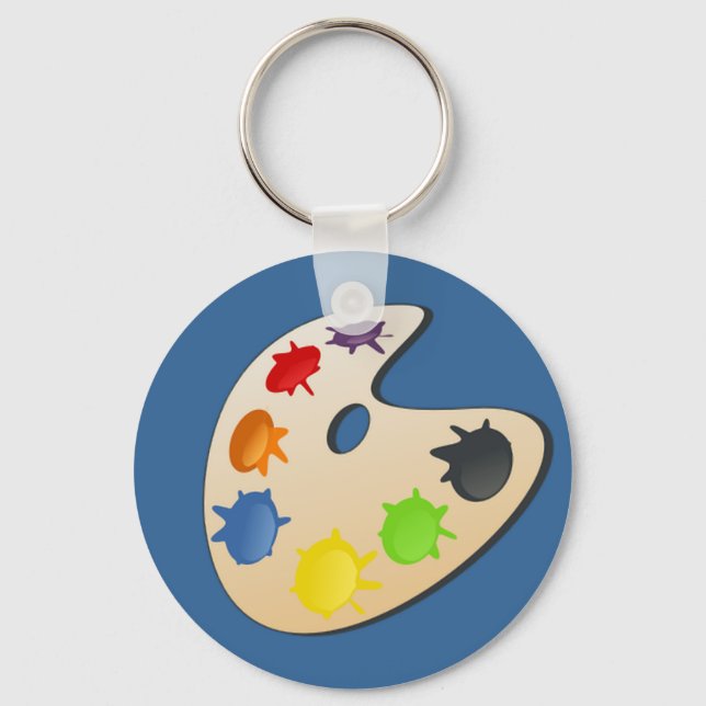 Painter Palette Key Ring (Front)