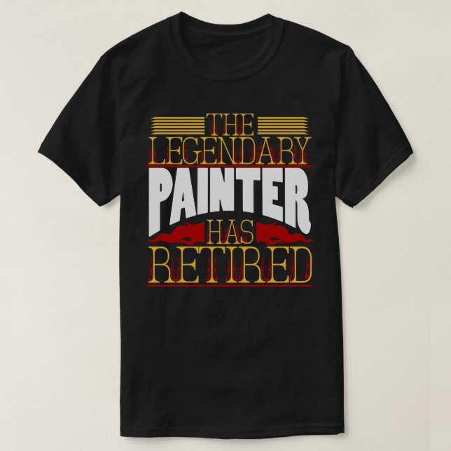 Painter Pension Retirement T-Shirt (Design Front)