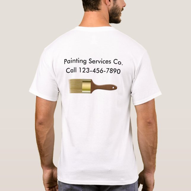 Painter Service Work Shirts (Back)