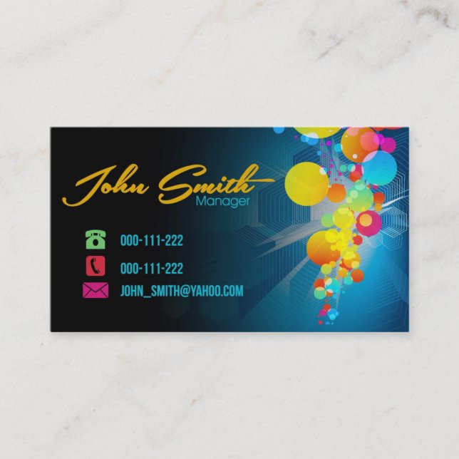 Painter Splat Business Card (Front)