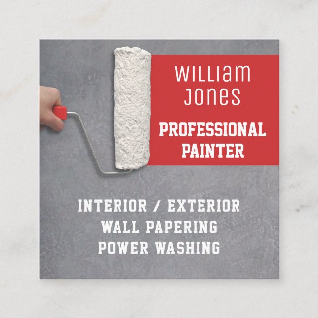 Painter Square Business Card (Front)