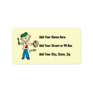 Painter Stick Figure Label