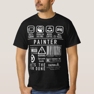 Painter Symbols Handyman DIY Plumber Electrician T-Shirt