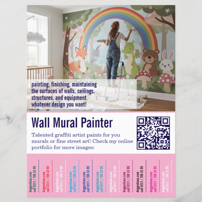Painter Tear Off  Flyer (Front)