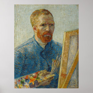 Painter Vincent Van Gogh Portrait  Poster