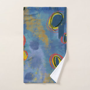 Painterly Abstract Watercolor Hand Towel
