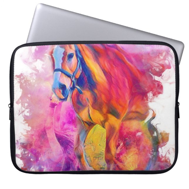 Painterly Animal - Horse Laptop Sleeve (Front)
