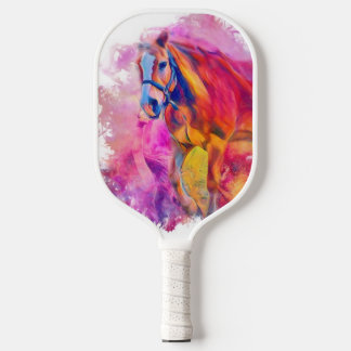 Painterly Animal - Horse Pickleball Paddle